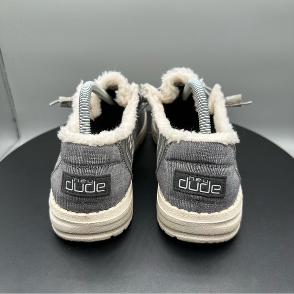 Hey Dude Wendy Boho Stripe Grey Slip On Fleece Lined Women 6 - Picture 5 of 10